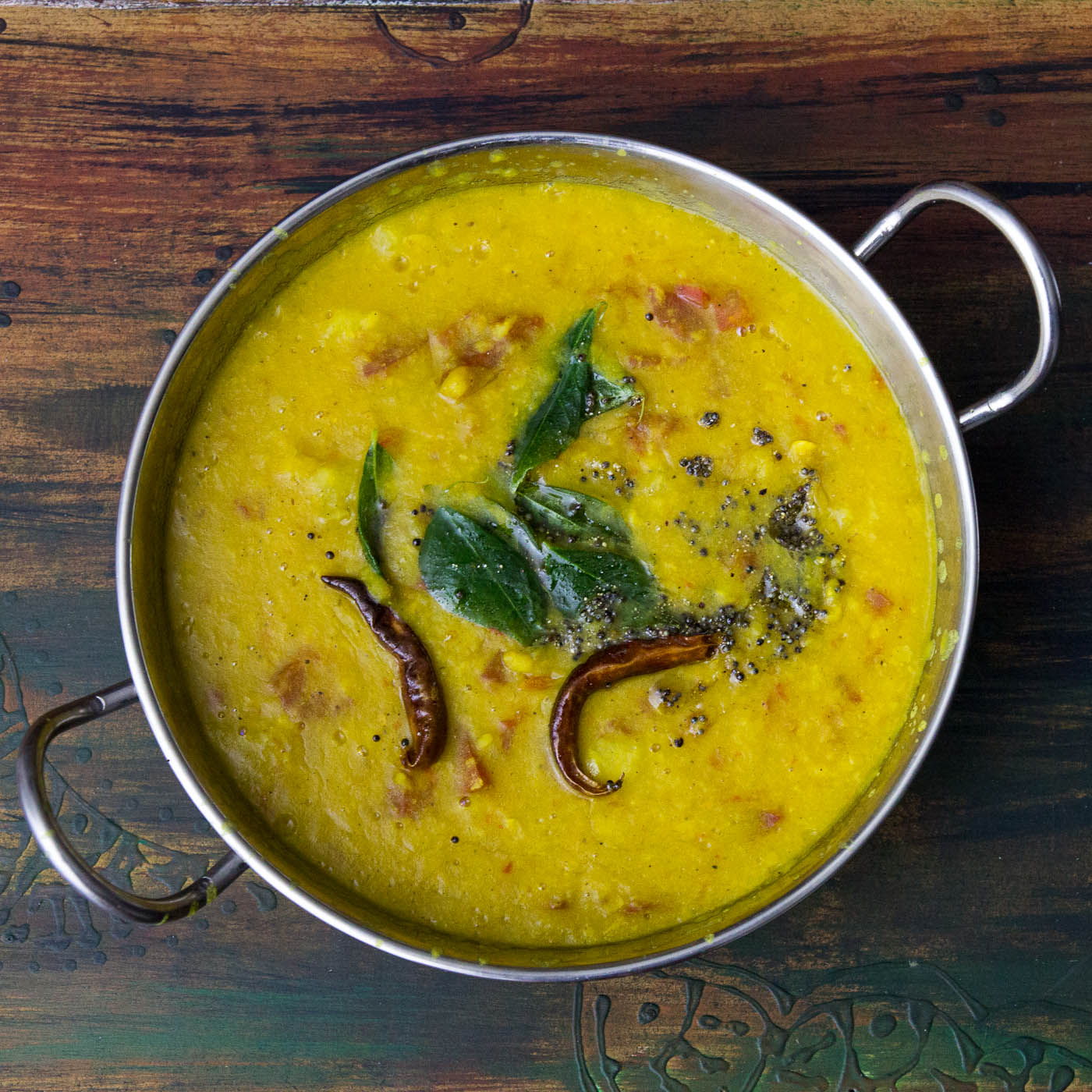 Spicy Lentil Broth with Pineapple