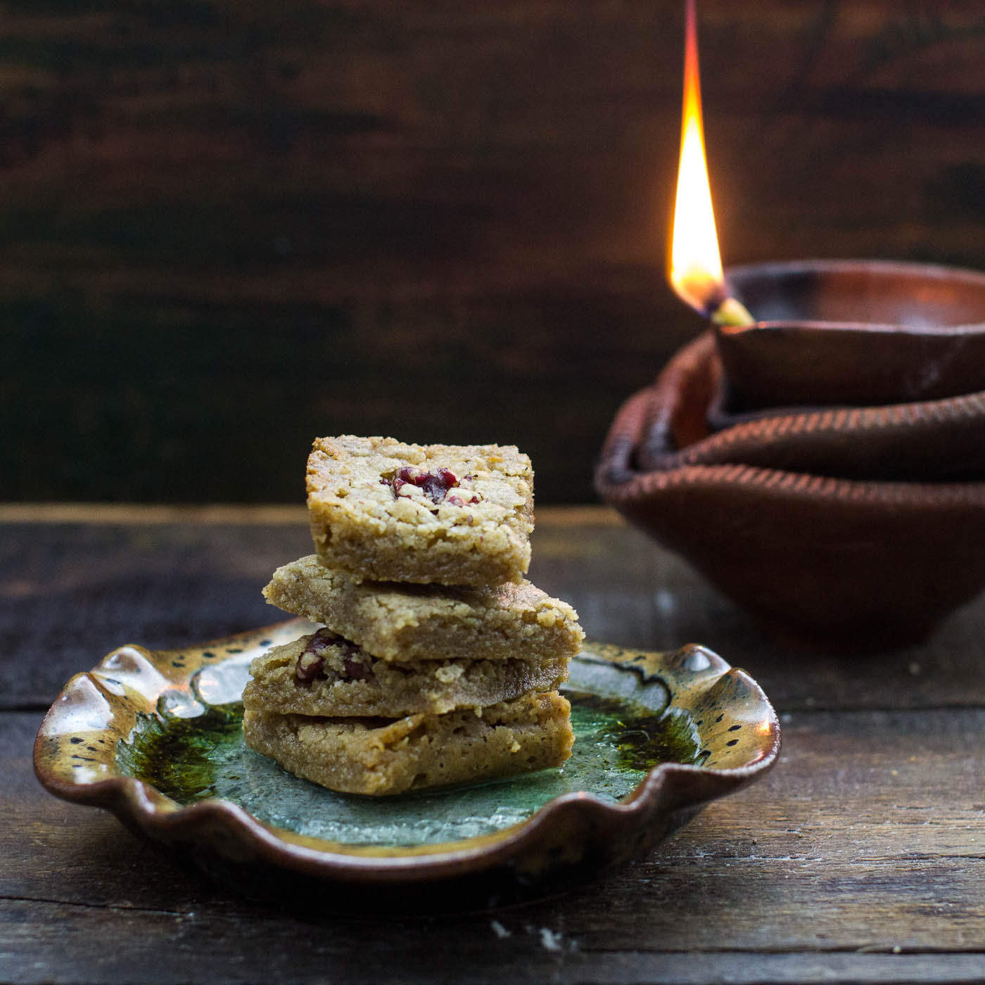 Gluten-free Walnut Bars (Walnut Burfi)