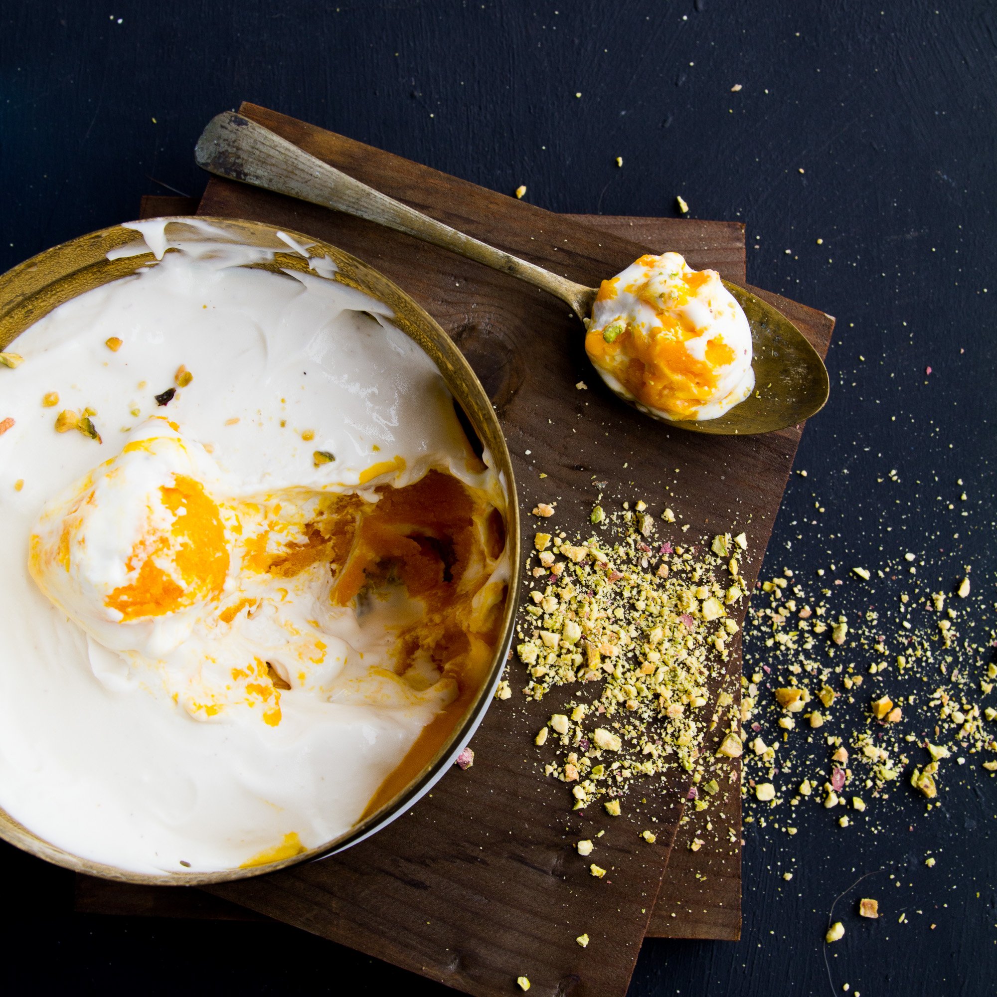 Mango Swirl Ice Cream