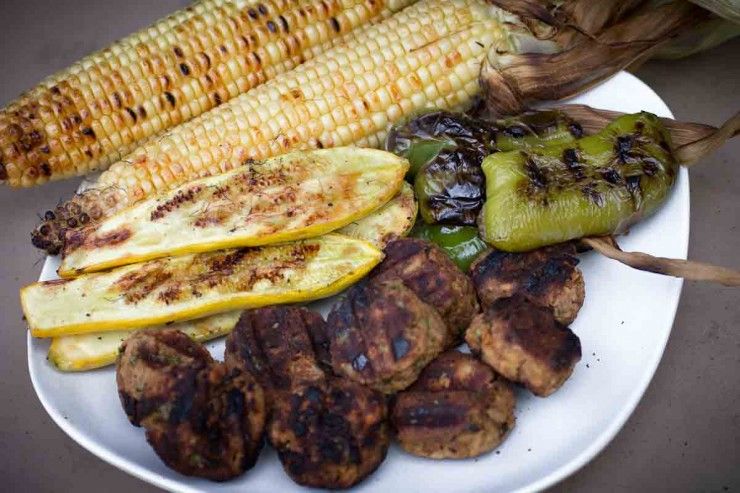 Grilled Vegan Meatballs (kofta)