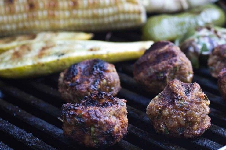 Grilled Vegan Meatballs (kofta)