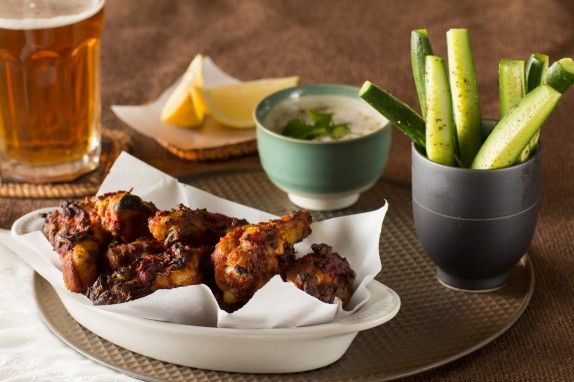 Baked Tandoori Chicken Wings by Indiaphile.info