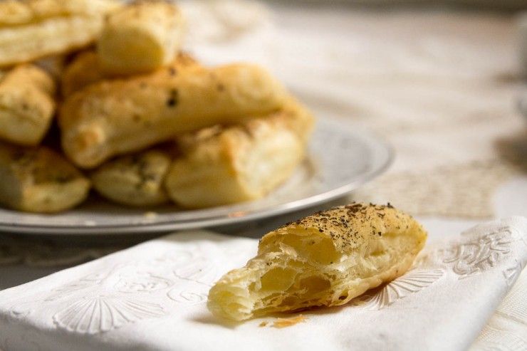 Savory Puff Pastry Bites (Khari Biscuit) by Indiaphile.info