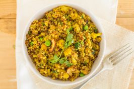 Healthy and Easy Indian Spiced Quinoa by Indiaphile.info