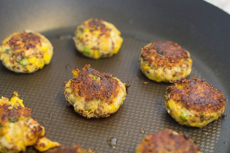 Quinoa Fritters by Indiaphile.info