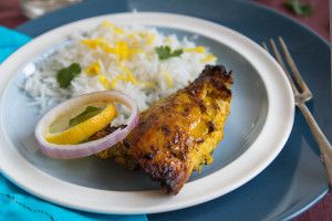 Saffron Tandoori Chicken by Indiaphile.info
