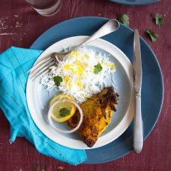 Saffron Tandoori Chicken by Indiaphile.info