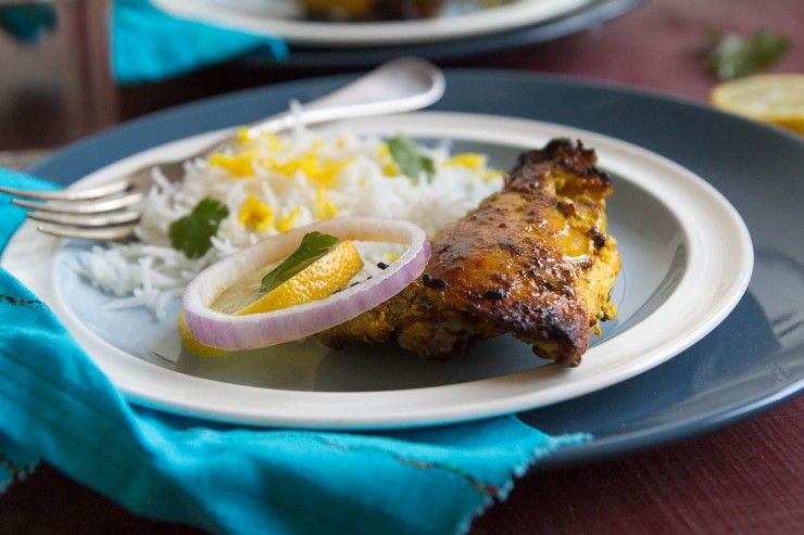 Saffron Tandoori Chicken by Indiaphile.info