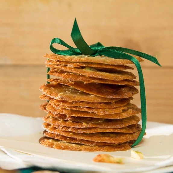 Pistachio and Saffron (Kesar Pista) Tuiles Indiaphile