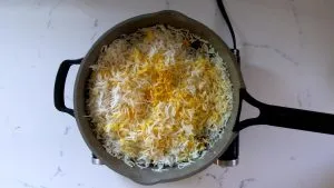 Mix yellow rice with white