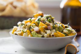 Mango Avocado Salsa with Flame Grilled Corn. Recipe by indiaphile.info