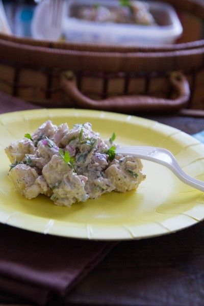 Indian style cumin-ginger potato salad by Indiaphile.info