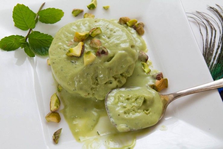 Mint Avocado Kulfi recipe at Indiaphile.info