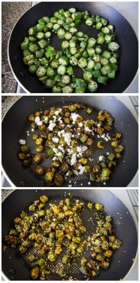 Stir Fried Okra With Coconut recipe by Indiaphile.info