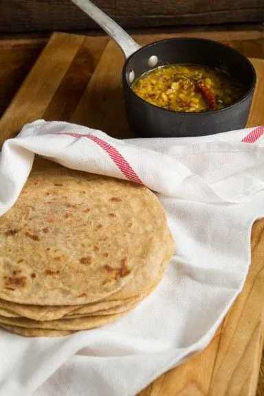 How To Make Paratha Indian Flat Bread At Home - a recipe for whole wheat, no yeast flatbread