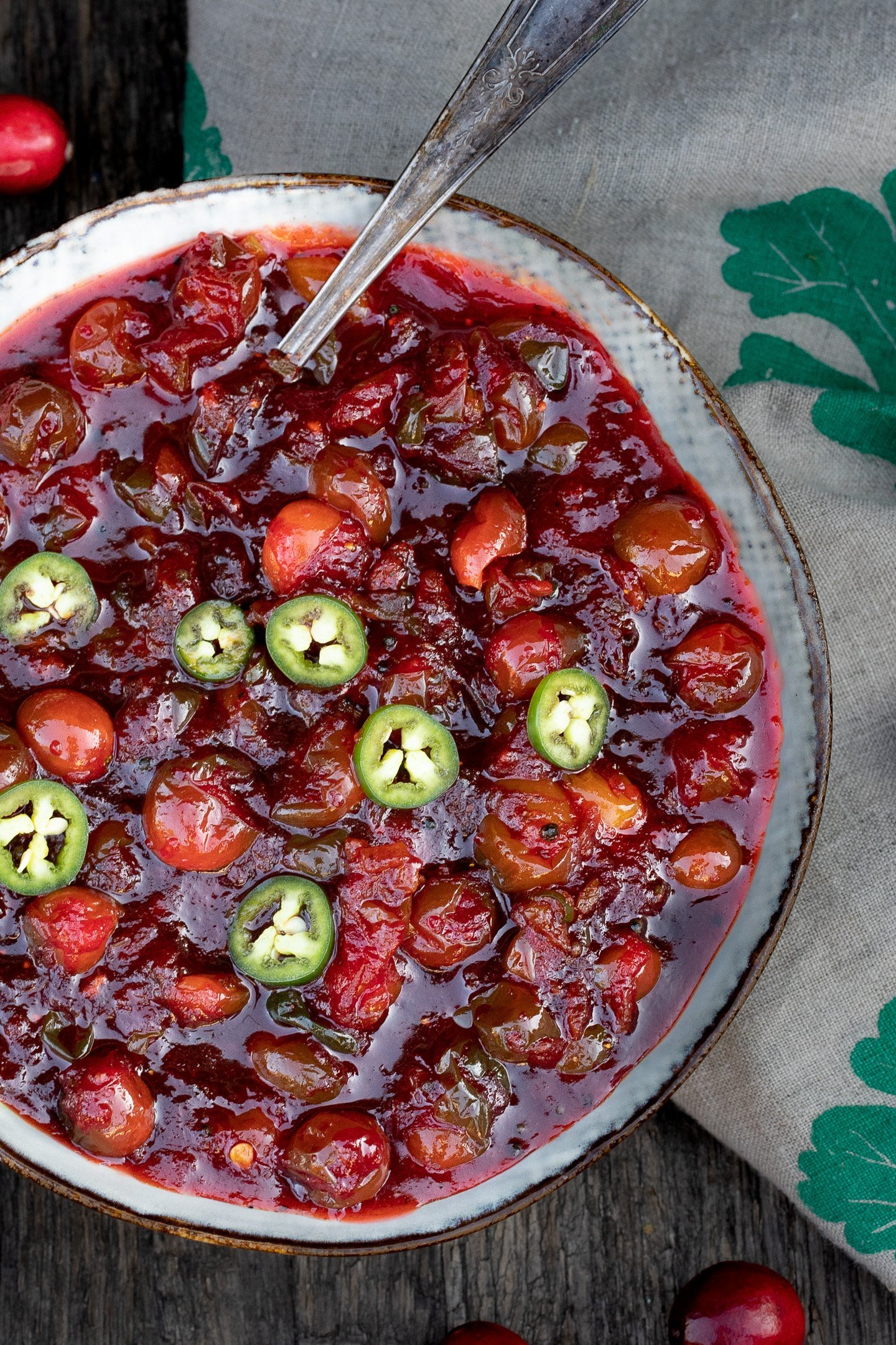 Sweet and Spicy Cranberry Chutney