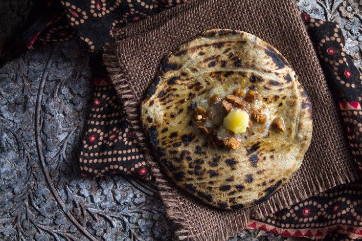 Gluten Free Millet Flat Bread (Bajri no Rotlo). With step by step video. Recipe at Indiaphile.info