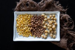 Split Chana Dal and Garbanzo Beans by Indiaphile.info