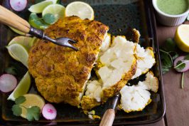 Whole roasted tandoori cauliflower recipe at Indiaphile.info