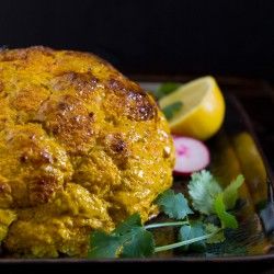 Whole roasted tandoori cauliflower recipe at Indiaphile.info