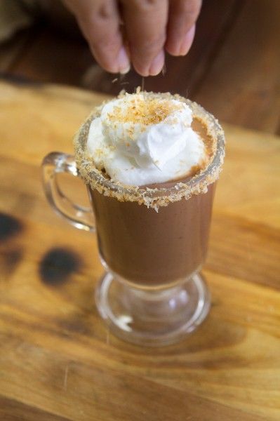 Coconut Chai Hot Chocolate recipe by Indiaphile.info