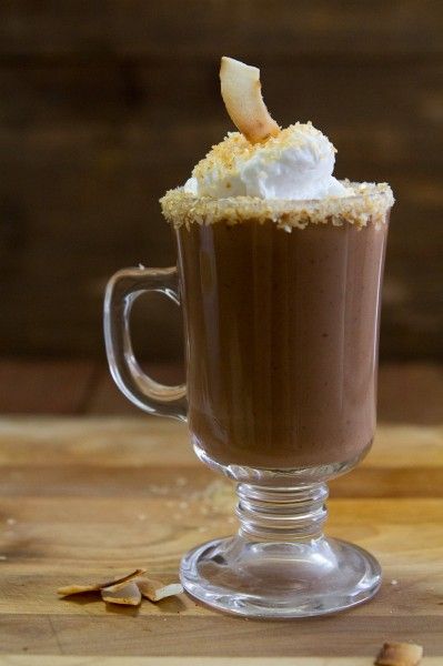 Coconut Chai Hot Chocolate recipe by Indiaphile.info