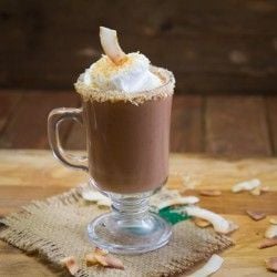 Coconut Chai Hot Chocolate recipe by Indiaphile.info