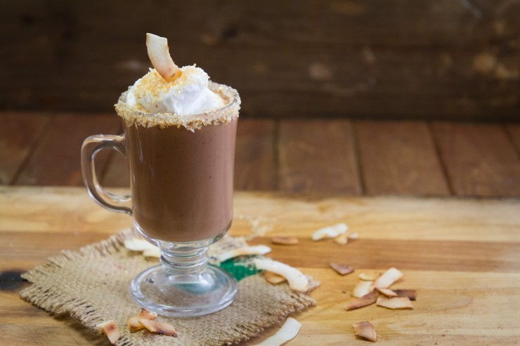 Coconut Chai Hot Chocolate recipe by Indiaphile.info