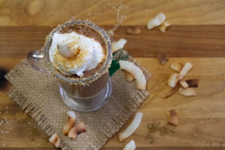 Coconut Chai Hot Chocolate recipe by Indiaphile.info