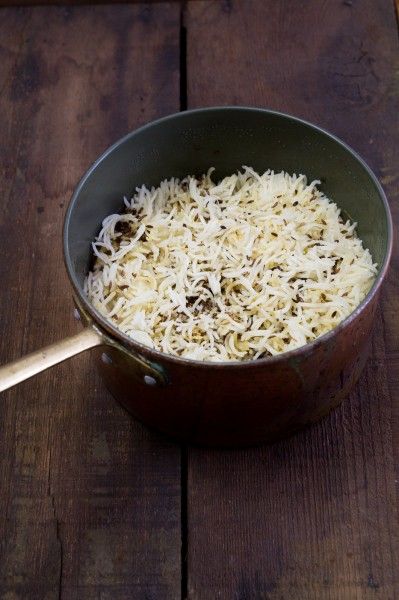 Jeera (Cumin) Rice recipe by Indiaphile.info