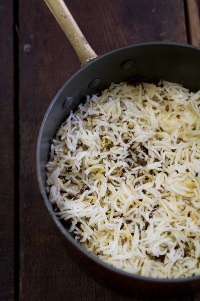 Jeera (Cumin) Rice recipe by Indiaphile.info