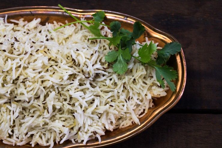 Jeera (Cumin) Rice recipe by Indiaphile.info