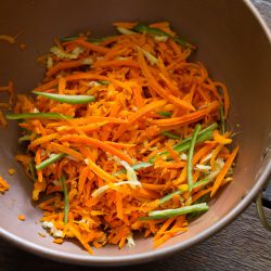 A bowl of turmeric pickle