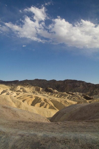 Badlands and Zabriskie Point in Death Valley