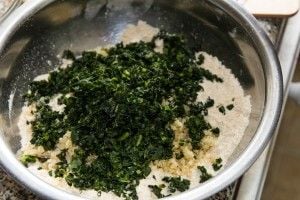 Add in kale and quinoa