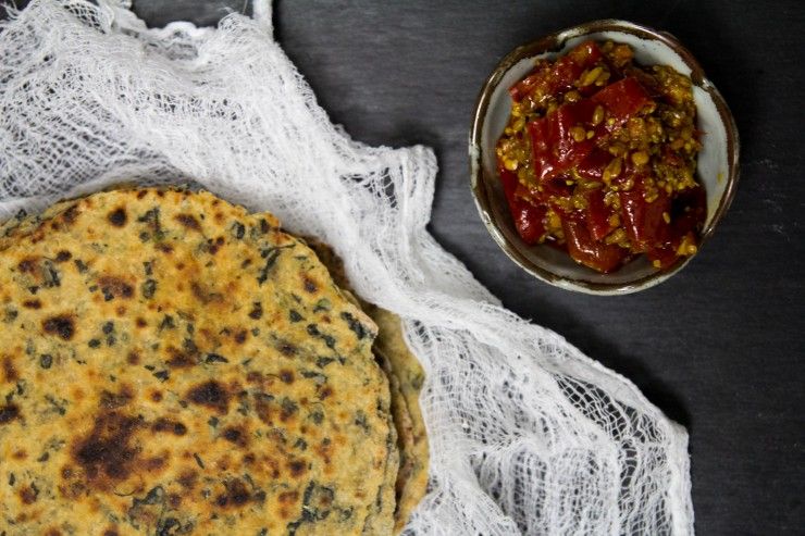 Kale Quinoa Paratha recipe by Indiaphile.info