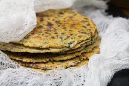 Kale Quinoa Paratha recipe by Indiaphile.info