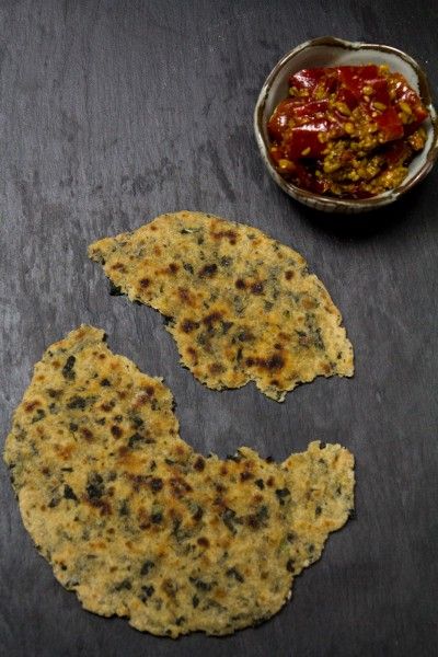 Kale Quinoa Paratha recipe by Indiaphile.info