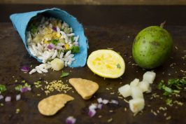 Dry bhel - An Indian street food favorite with puffed rice, sev, red onions and more