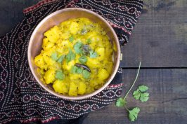 Potato Curry - This potato curry is ready in minutes using either a pressure cooker or instant pot