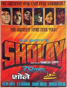 Sholay Movie Poster