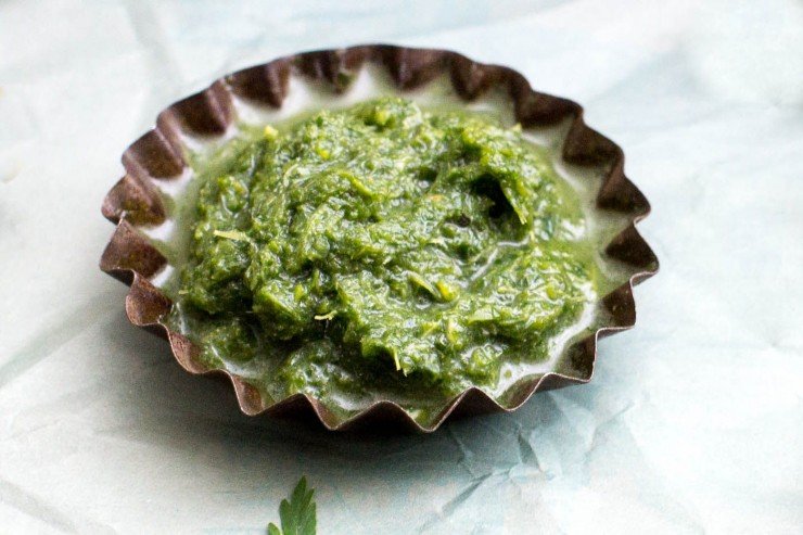 Carrot green chutney