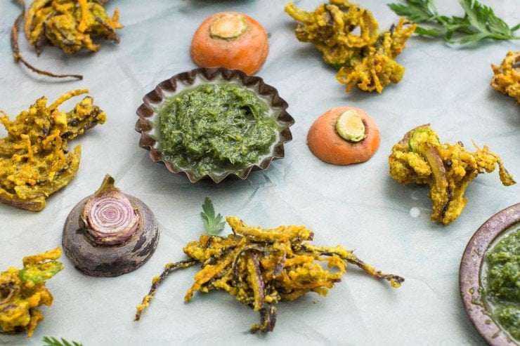 Carrot Bhajias recipe by Indiaphile.info