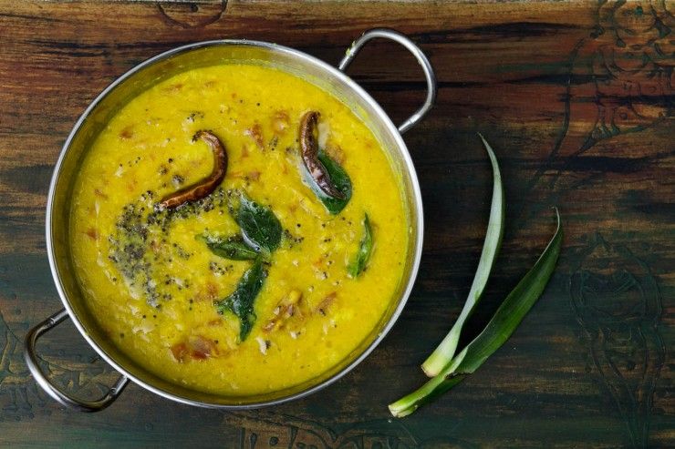 Spicy Lentil Broth with Pineapple