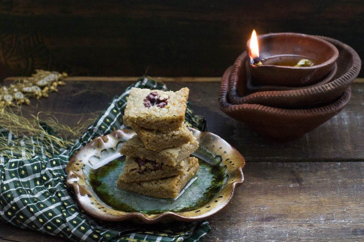 Gluten-free Walnut Bars (Walnut Burfi)