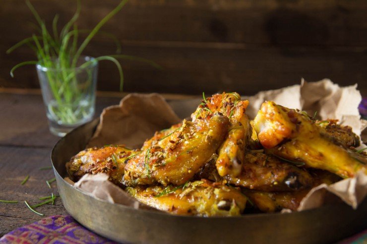 Cumin Chicken Wings recipe by indiaphile.info