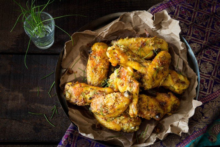 Cumin Chicken Wings recipe by indiaphile.info