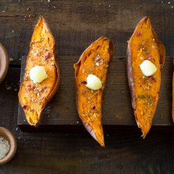 Roasted sweet potatoes