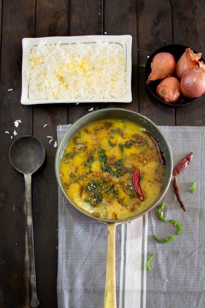 Moong Dal with Turmeric and Shallots recipe by Indiaphile.info