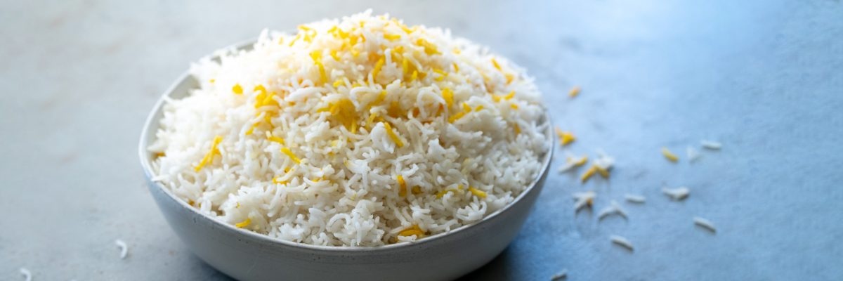 Bowl of basmati rice